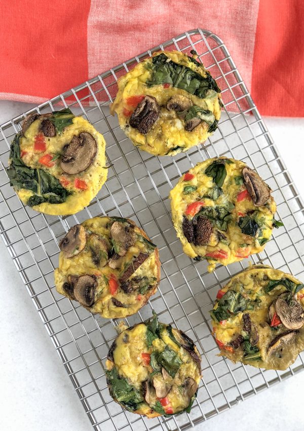 Spring Egg Muffins with Dandelion Greens